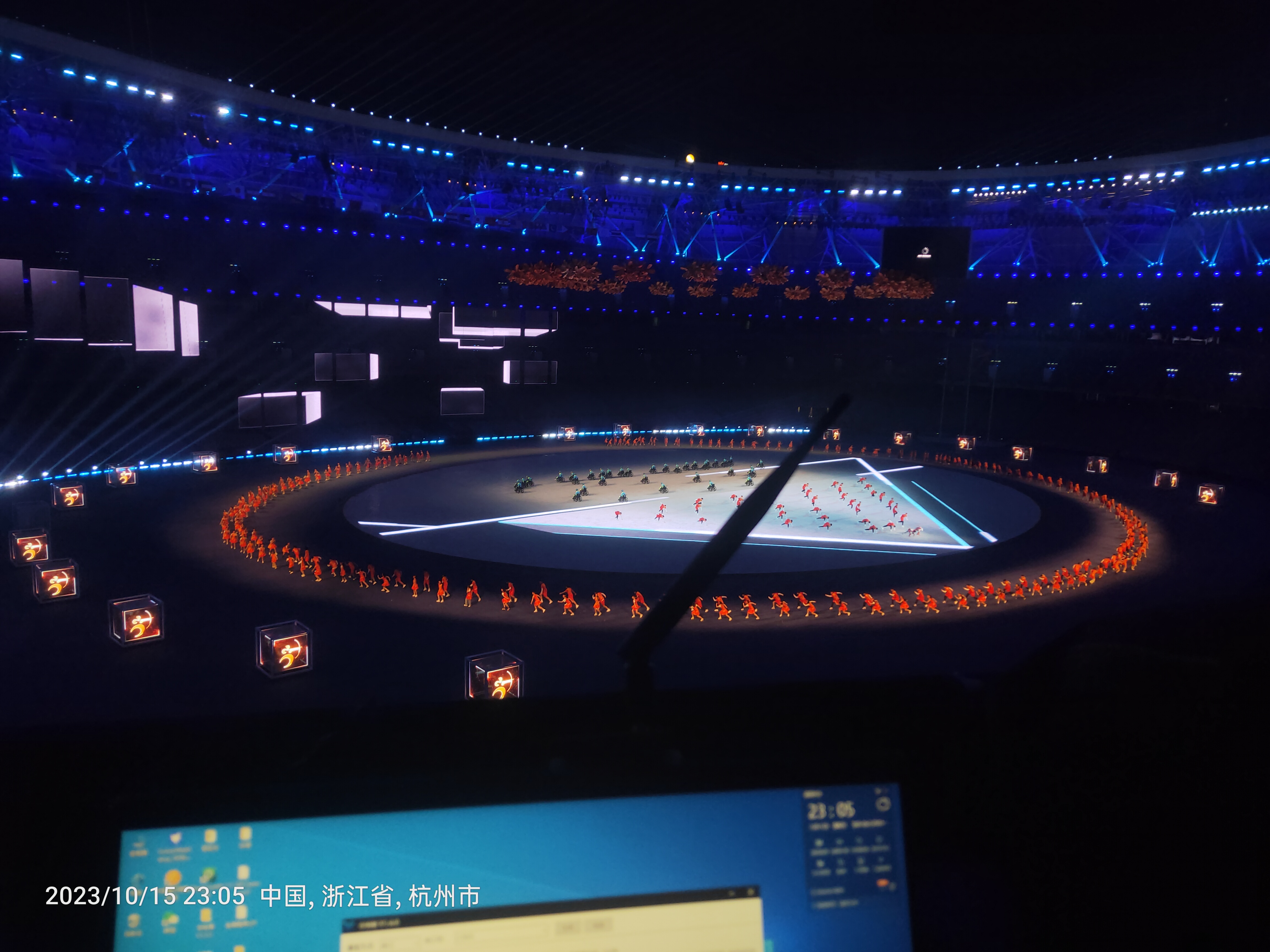 瑞普创新450平方晶膜屏惊艳杭州亚运会和亚残会开幕式